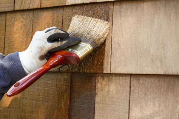 Cedar Siding Staining Service