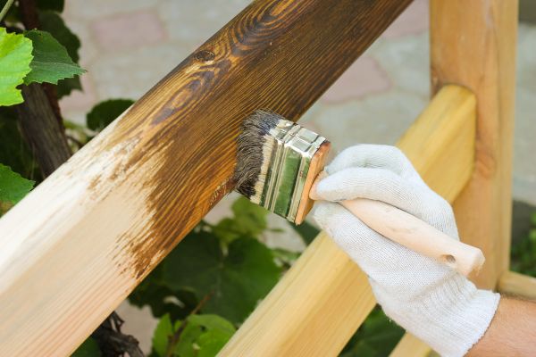 Split Rail Fence Staining Service