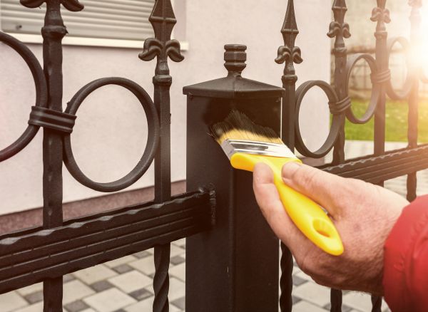 Iron Fence Repainting