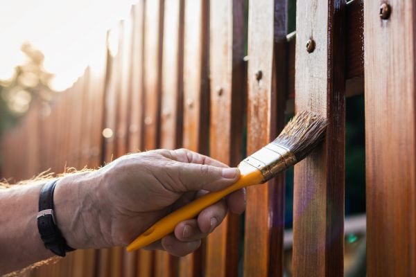Picket Fence Staining Service