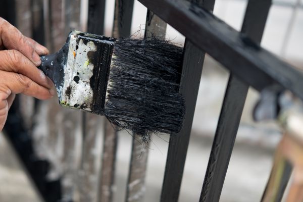 Steel Fence Painting
