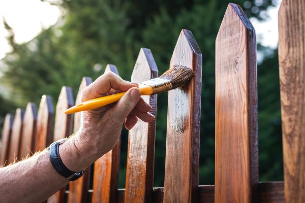 Wood Fence Staining