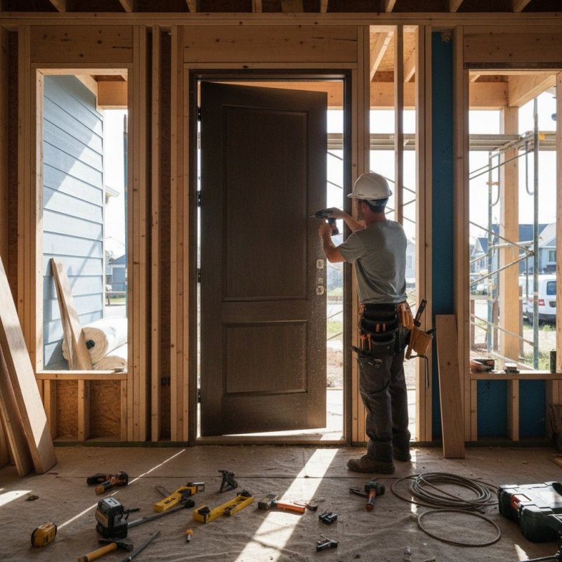Front Door Painting detail