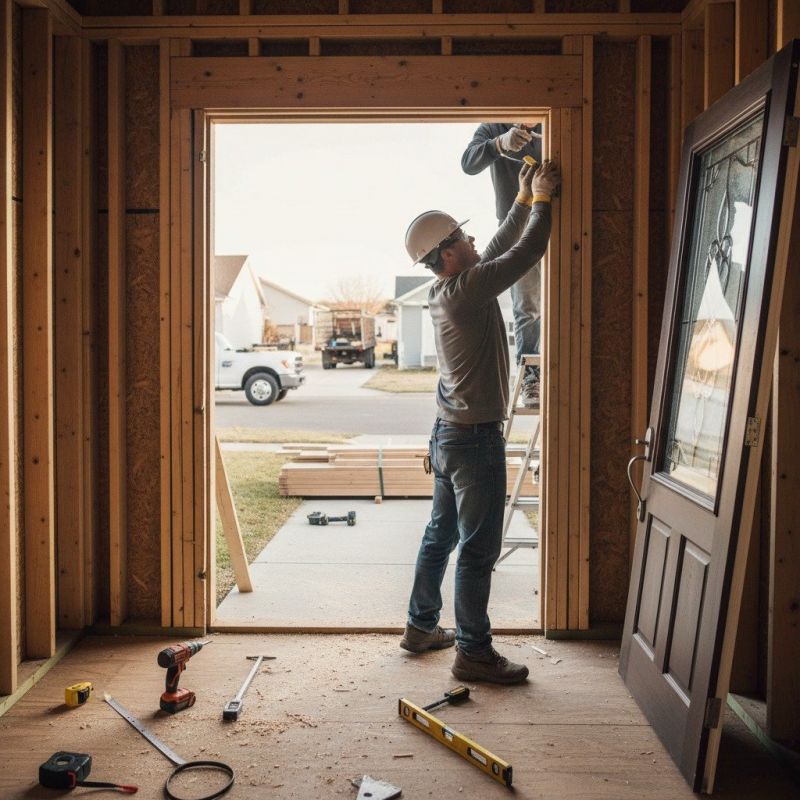 Front Door Painting detail