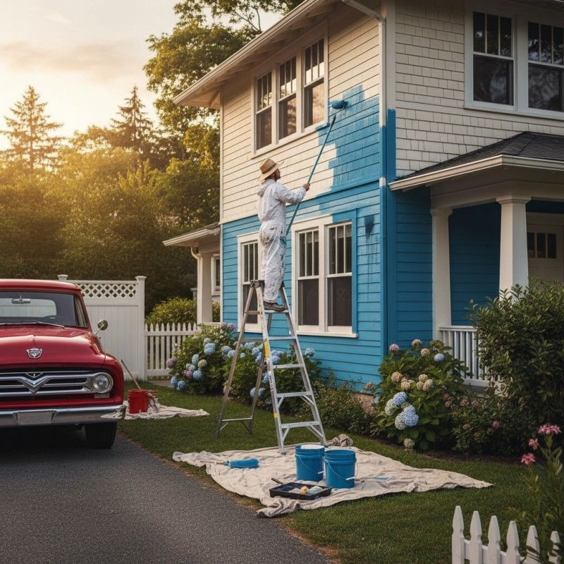 House Exterior Painting detail