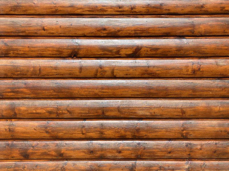 Log Home Staining detail