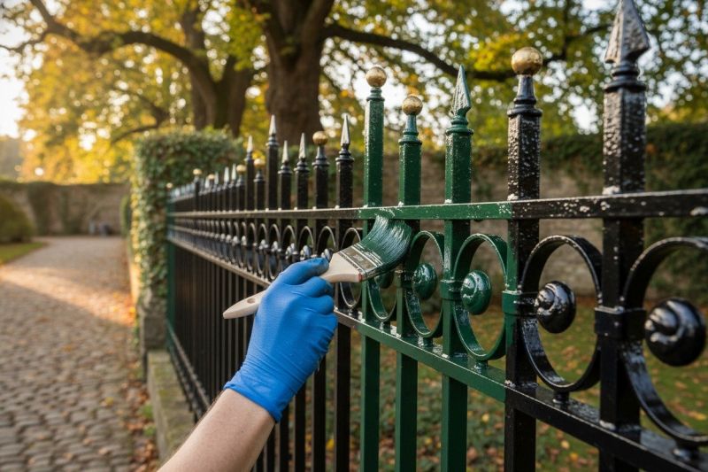 Metal Fence Painting