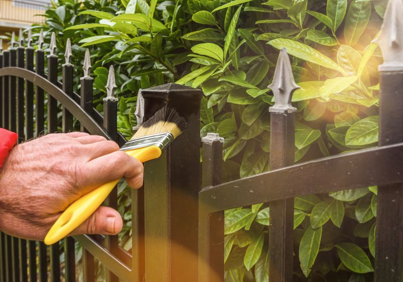 Metal Fence Painting